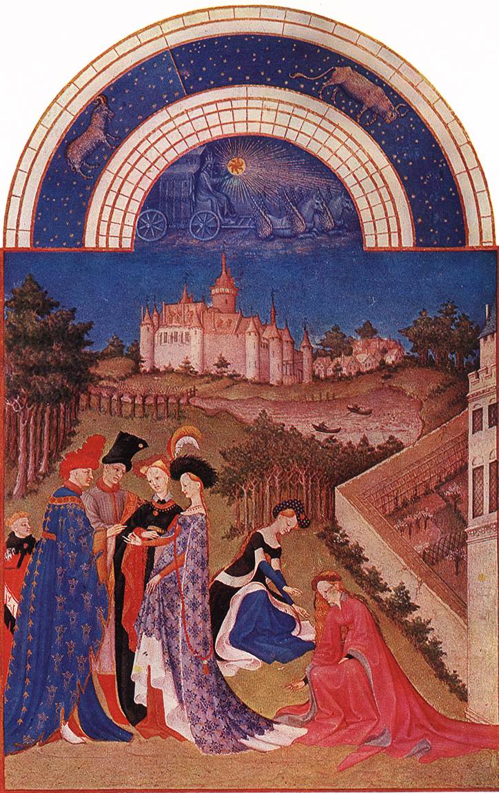 Les trs riches heures du Duc de Berry: Avril (April) tg